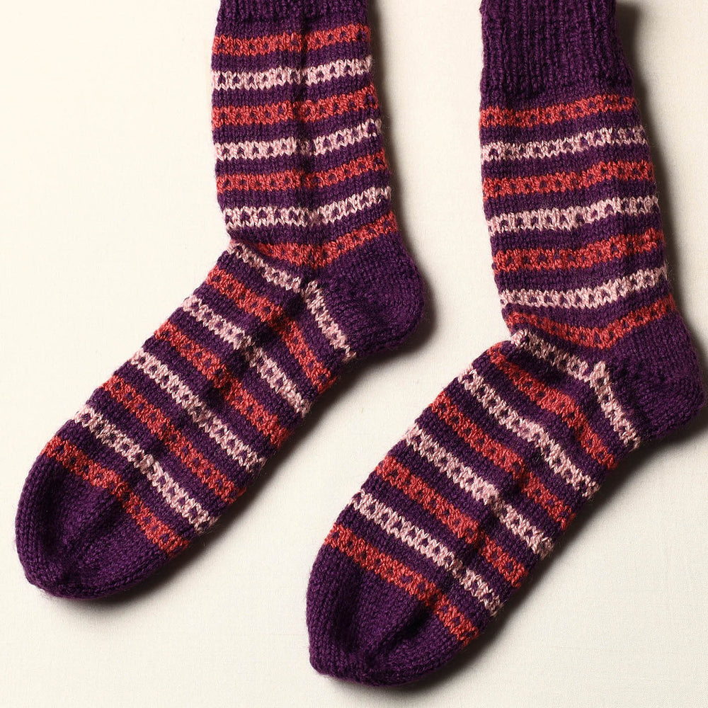 hand knitted woolen socks