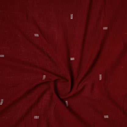 Maroon - Organic Kala Cotton Handloom Precut Fabric (1 meter)