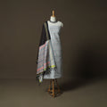 Handloom Sico Pochampally Ikat 2pc Unstitched Dress Material Kurta Set 01