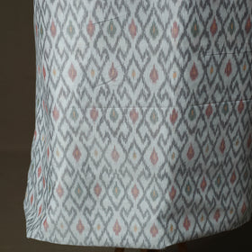 Handloom Sico Pochampally Ikat 2pc Unstitched Dress Material Kurta Set 01