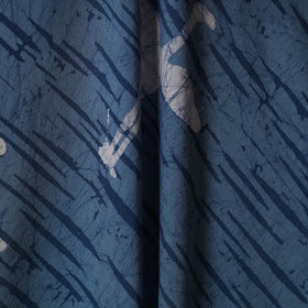 Blue - cotton kutch batik fabric 38 - handcrafted