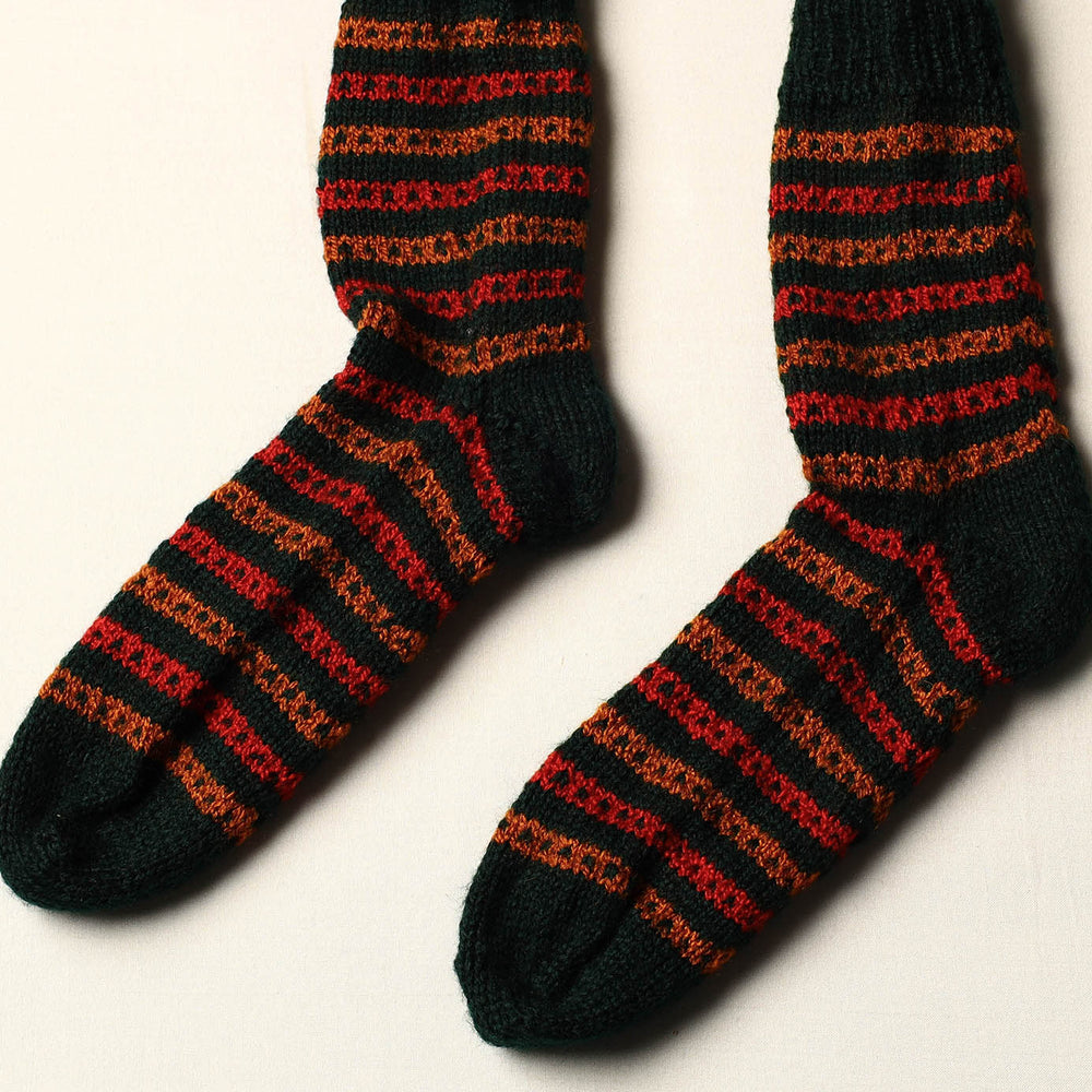 hand knitted woolen socks