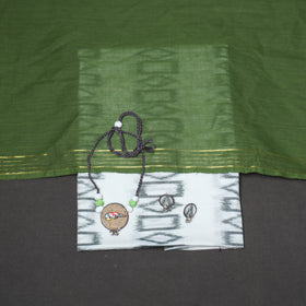 3pc unstitched maniabandha ikat dress material