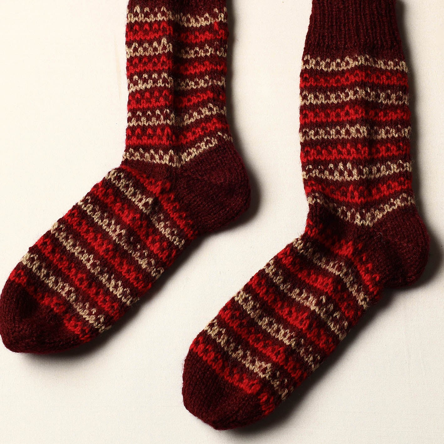 Multicolor - Kumaun Hand Knitted Woolen Socks (Adult)