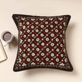 Multicolor Kala Raksha Pakko Hand Embroidery Cotton Cushion Cover