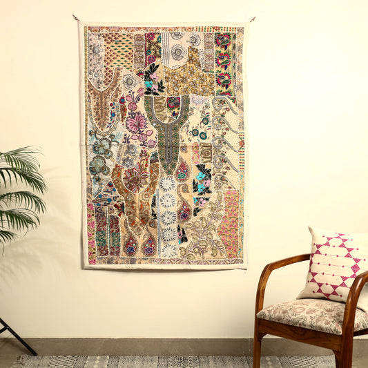 Banjara Moti Work Embroidery Tapestry Wall Hanging 04