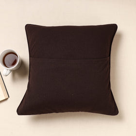 Multicolor Kala Raksha Pakko Hand Embroidery Cotton Cushion Cover