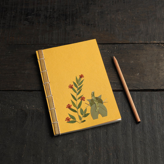 Elephant Leaves Art Work Handmade Notebook for Kids 35