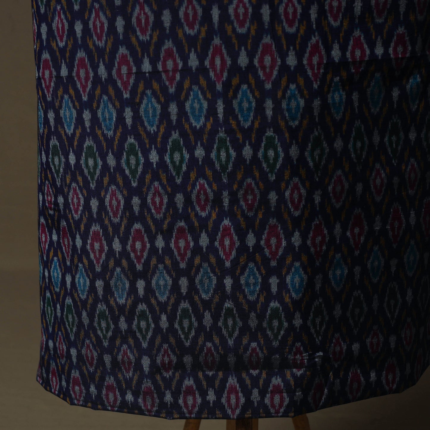 Handloom Sico Pochampally Ikat 2pc Unstitched Dress Material Kurta Set 04