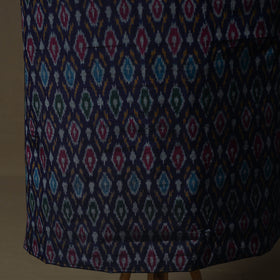 Handloom Sico Pochampally Ikat 2pc Unstitched Dress Material Kurta Set 04