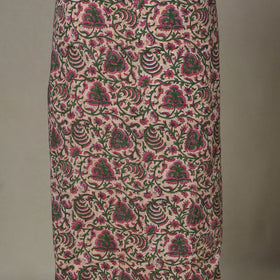 Pink - 2pc unstitched sanganeri dress material