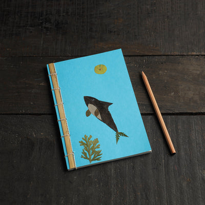 Fish Leaves Art Work Handmade Notebook for Kids 34