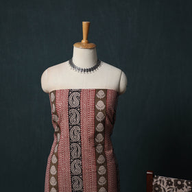 Bagh Hand Block Print Cotton 3pc Unstitched Dress Material Suit Set 07