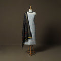 Handloom Sico Pochampally Ikat 2pc Unstitched Dress Material Kurta Set 06