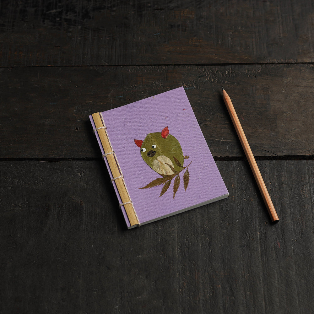 Pig Leaves Art Work Handmade Notebook for Kids 31