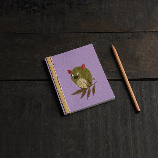 Pig Leaves Art Work Handmade Notebook for Kids 31