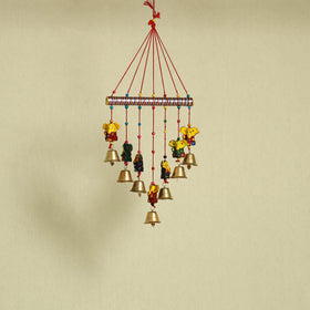  Ganesha - Handpainted Wooden Decorative Bell Hanging 21