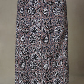 Brown - 2pc unstitched sanganeri dress material