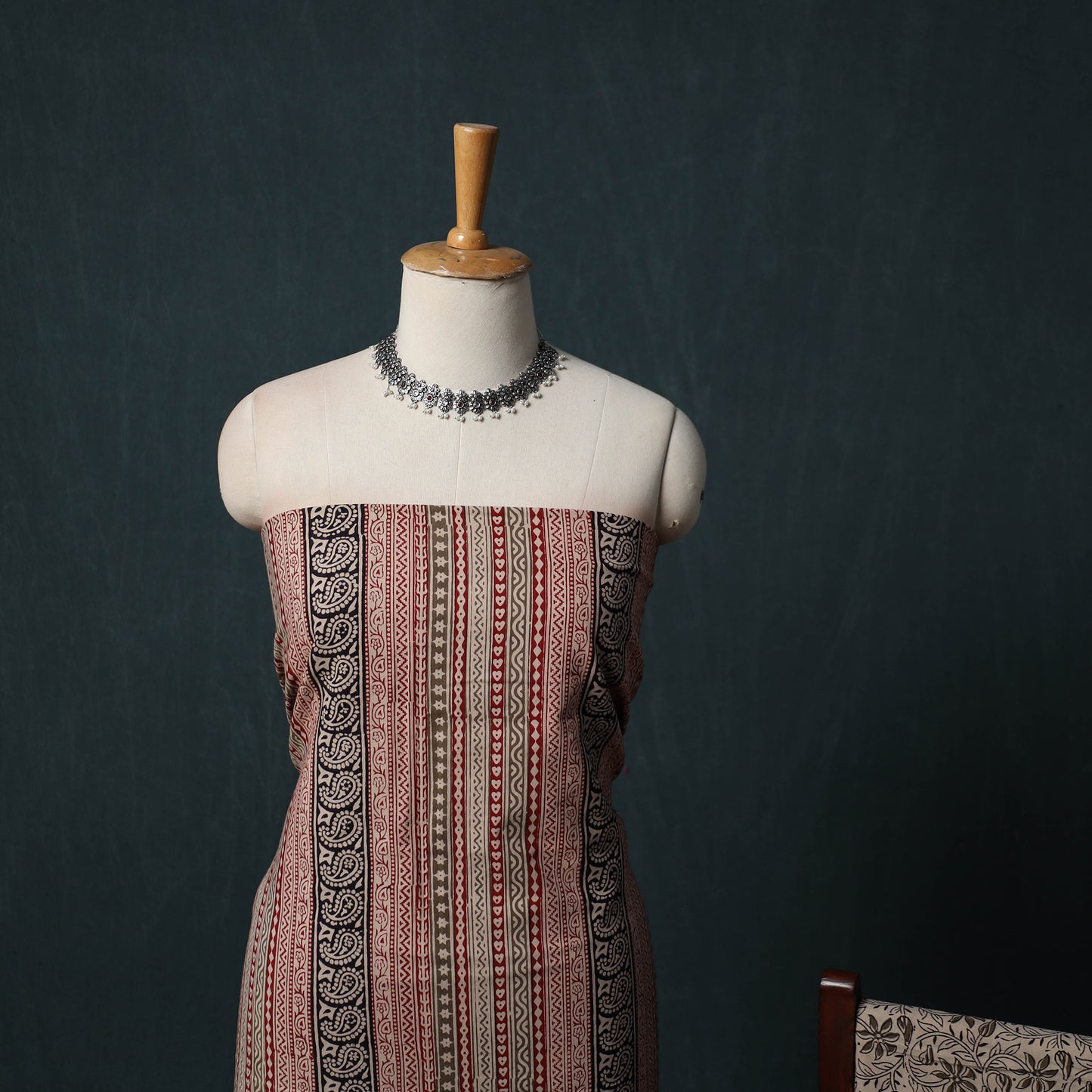 Bagh Hand Block Print Cotton 3pc Unstitched Dress Material Suit Set 08