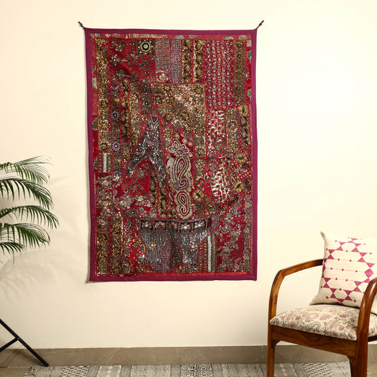 Banjara Moti Work Embroidery Tapestry Wall Hanging 105