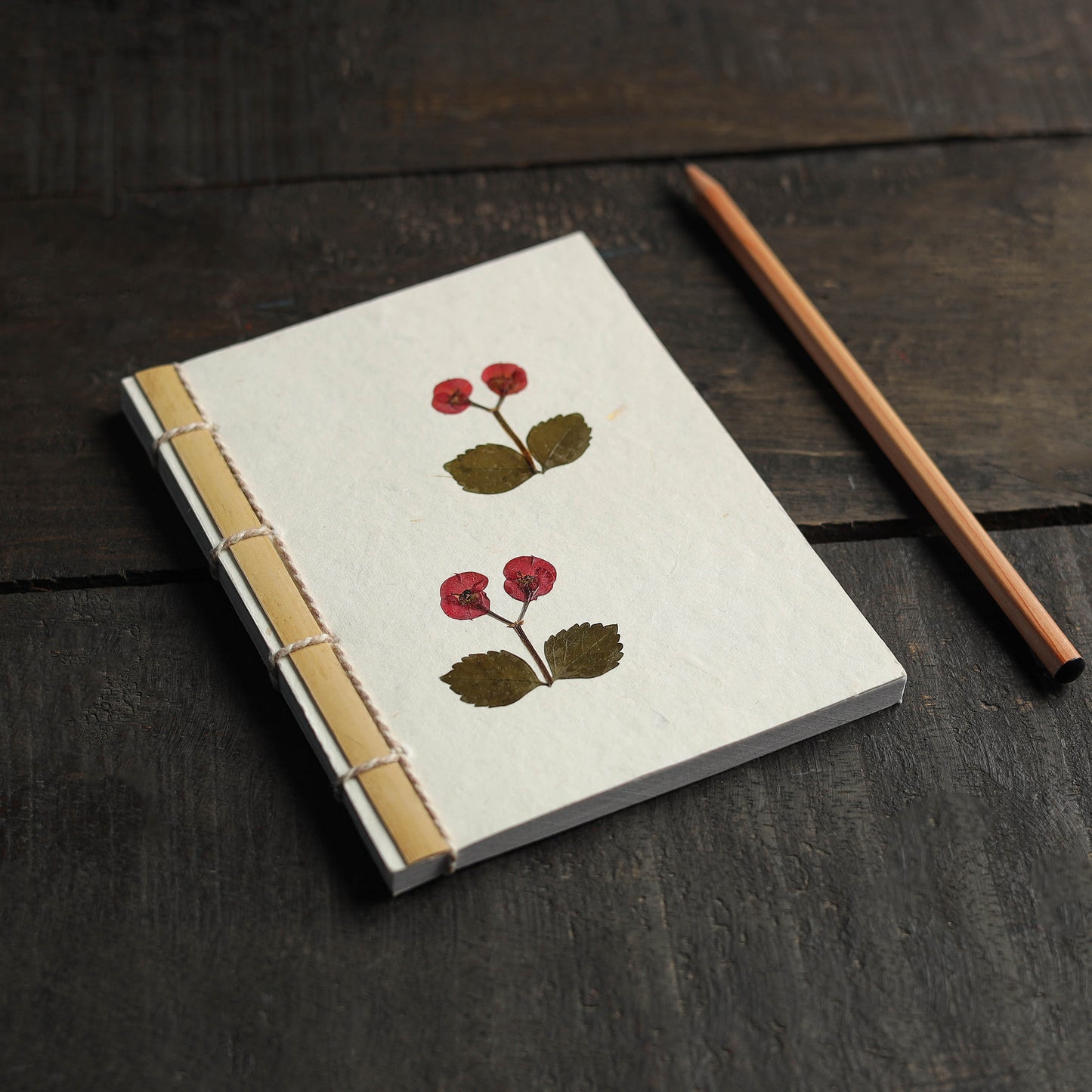 Leaves Art Work Handmade Paper Notebook 37