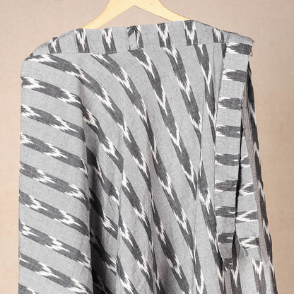 Grey - Pochampally Ikat Cotton Wrap Around Skirt
