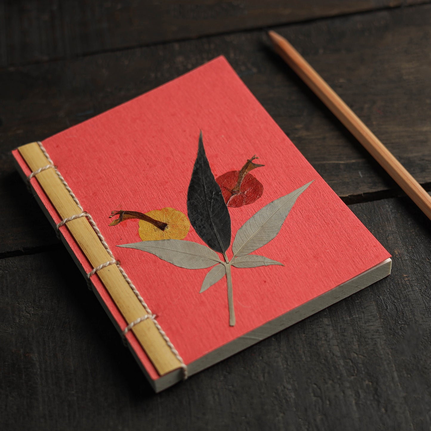 Leaves Art Work Handmade Paper Notebook 40