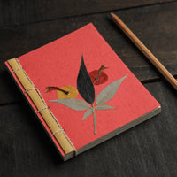 Leaves Art Work Handmade Paper Notebook 40