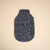 Blue - Handmade Quilted 1L Hot Water Bottle Cover 19