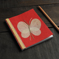 Butterfly Leaves Art Work Handmade Paper Notebook 41