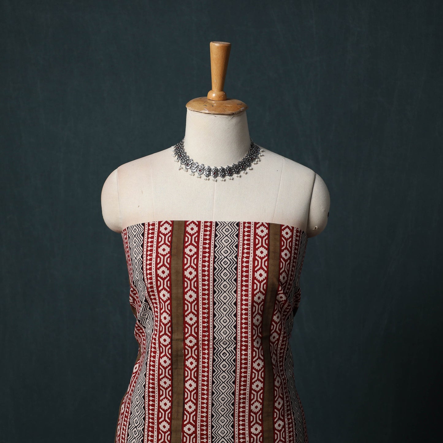 Bagh Hand Block Print Cotton 3pc Unstitched Dress Material Suit Set 10