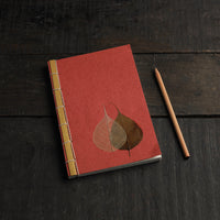 Leaves Art Work Handmade Paper Notebook 43