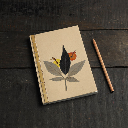 Leaves Art Work Handmade Paper Notebook 44