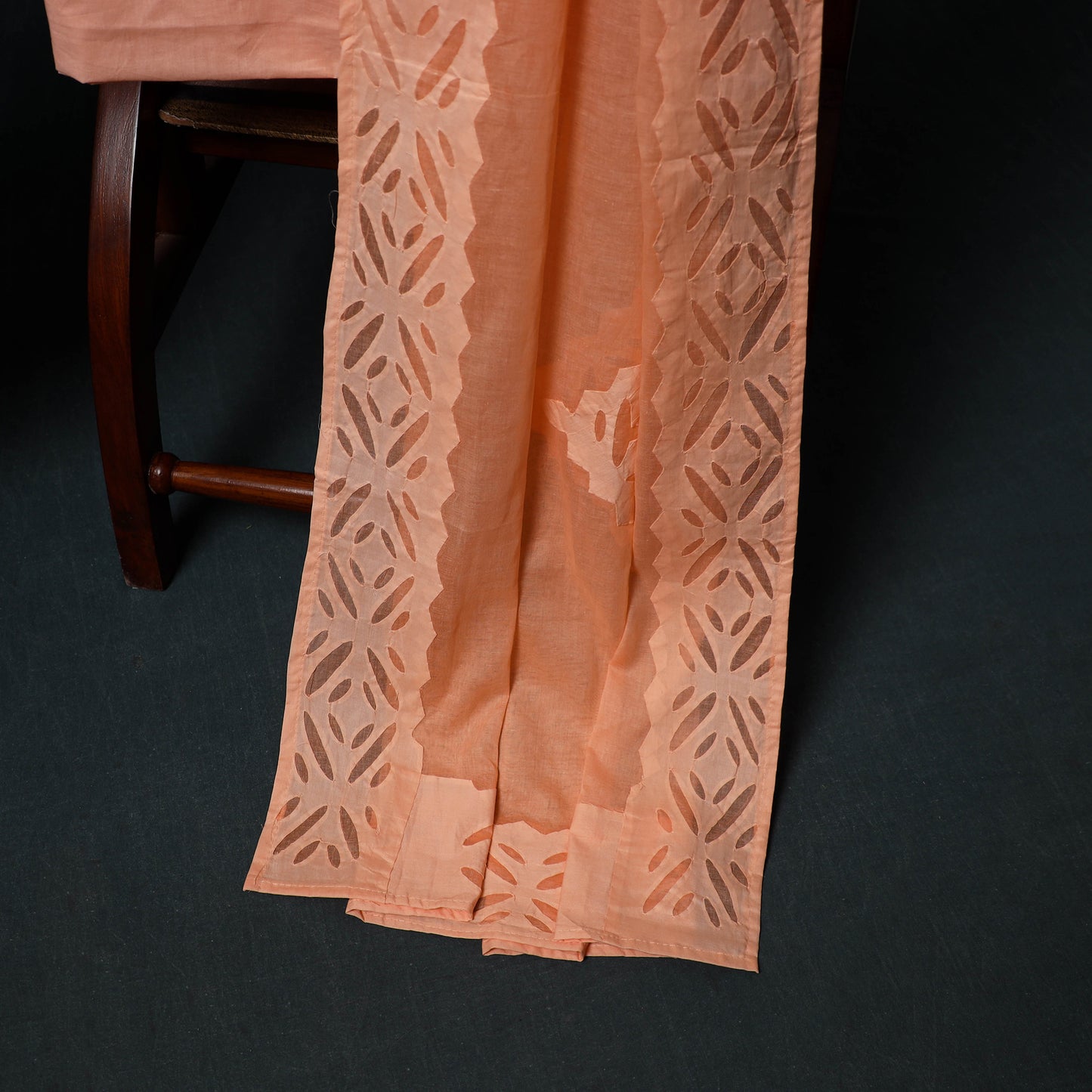 Barmer Applique Cutwork Cotton 3pc Unstitched Dress Material Suit Set 05