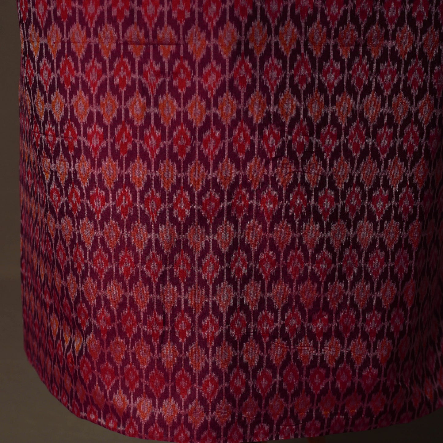 Handloom Sico Pochampally Ikat 2pc Unstitched Dress Material Kurta Set 09