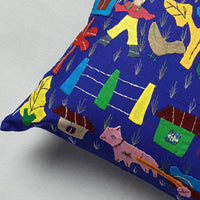 Applique Work Cushion Cover