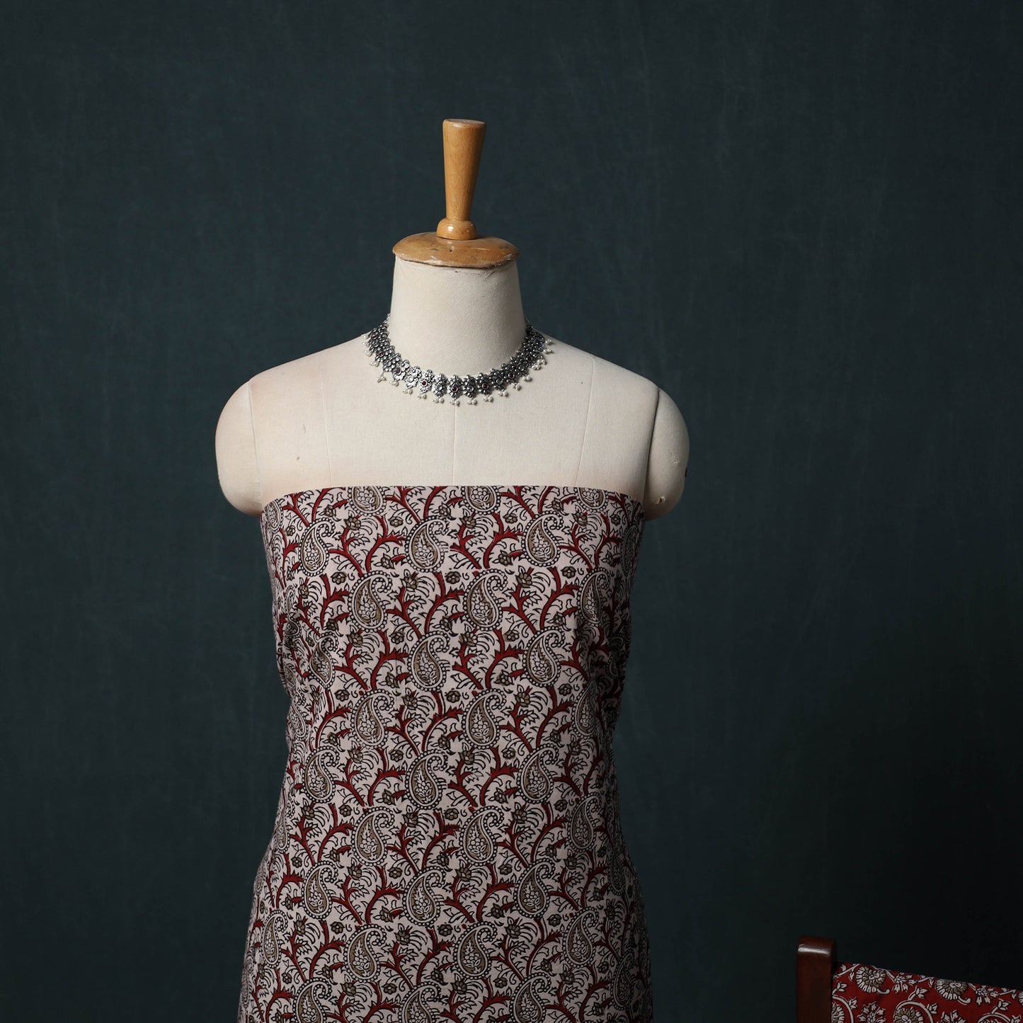 Bagh Hand Block Print Cotton 3pc Unstitched Dress Material Suit Set 11