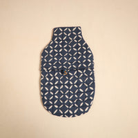 Blue - Handmade Quilted 1L Hot Water Bottle Cover 16