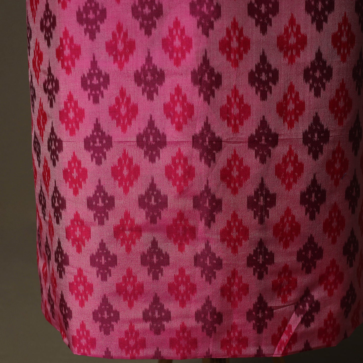 Handloom Sico Pochampally Ikat 2pc Unstitched Dress Material Kurta Set 10