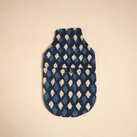 Blue - Handmade Quilted 1L Hot Water Bottle Cover 14