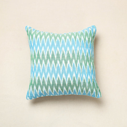 Multicolor - Pochampally Ikat Cotton Cushion Cover (16 x 16 in) 07