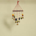 Ganesha - Handpainted Wooden Decorative Bell Hanging 21