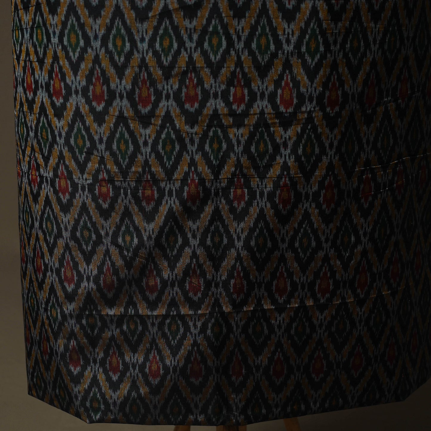 Handloom Sico Pochampally Ikat 2pc Unstitched Dress Material Kurta Set 11