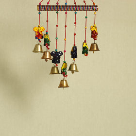  Ganesha - Handpainted Wooden Decorative Bell Hanging 21