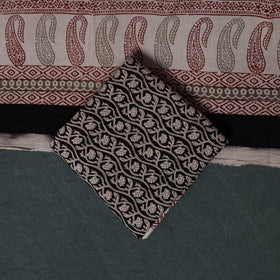Bagh Hand Block Print Cotton 3pc Unstitched Dress Material Suit Set 13