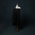 Black - Barmer Applique Cutwork Cotton 3pc Unstitched Dress Material Suit Set 07