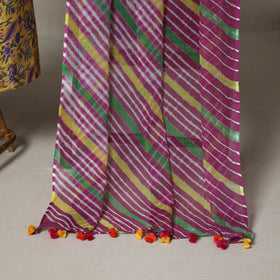 Yellow - 2pc unstitched sanganeri dress material