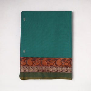 Green - Kanchipuram Silk Cotton Precut Fabric (1.9 Meter)