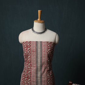 Bagh Hand Block Print Cotton 3pc Unstitched Dress Material Suit Set 15