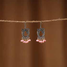 Naimat German Silver Beaded Earrings